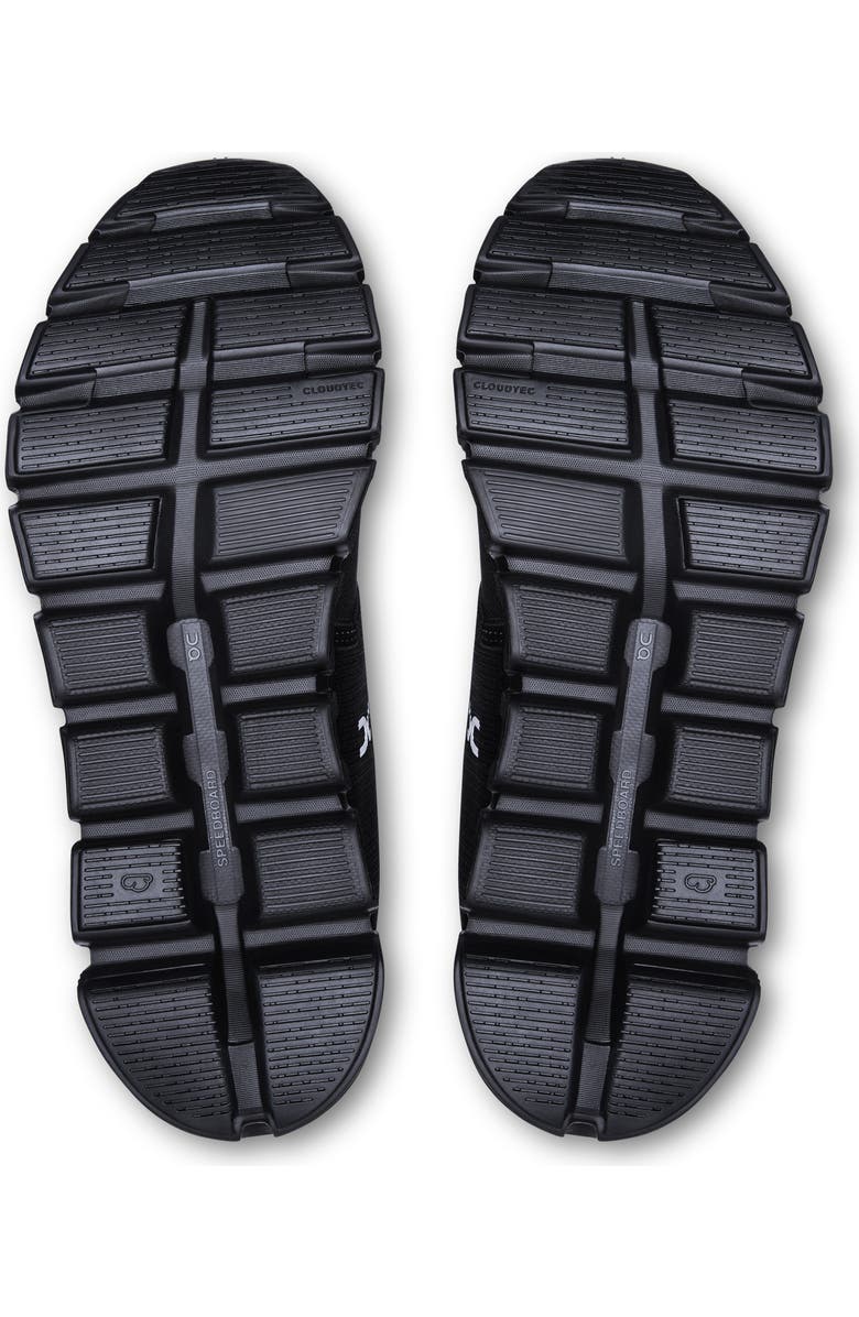 On Cloud 6 Waterproof Sneaker, Alternate, color, Black/ Black