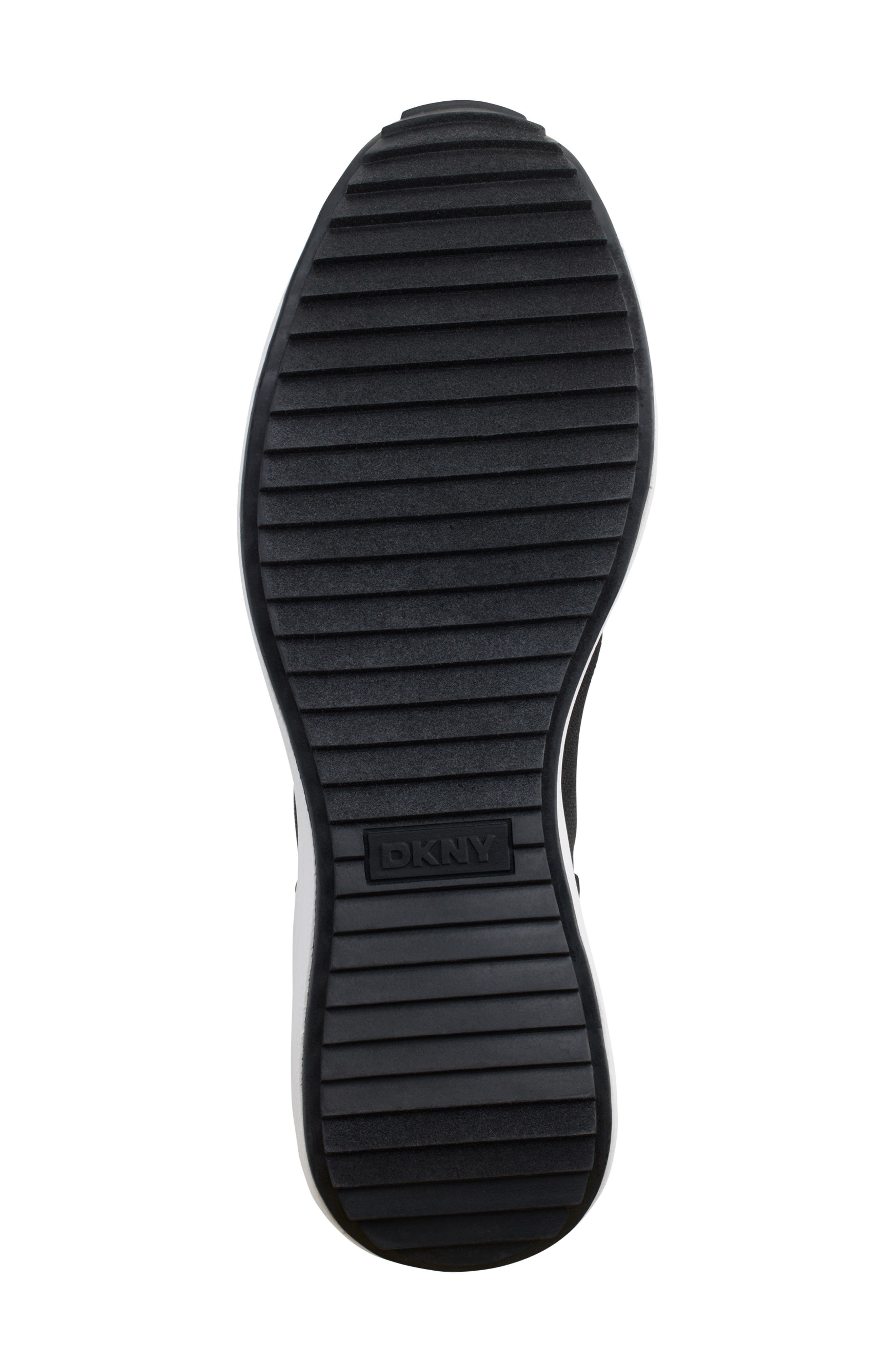 DKNY Kasia Wedge Sneaker, Alternate, color, Black