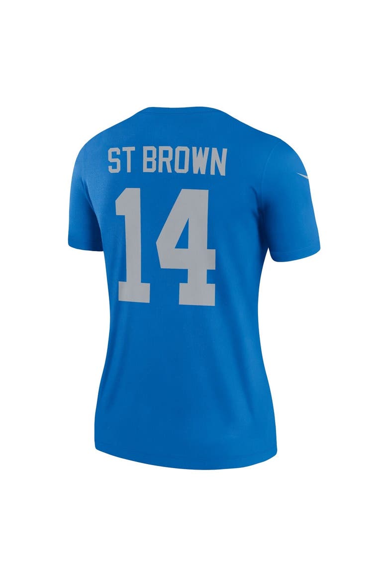 Women's Nike Amon-Ra St. Brown  Blue Detroit Lions Alternate Legend Player Performance Top, Alternate, color, Blue