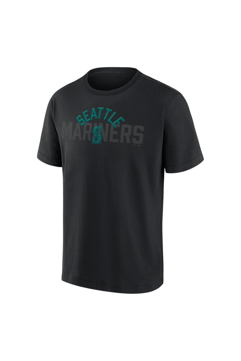 Men's Fanatics  Seattle Mariners Black Out Heavyweight T-Shirt, Alternate, color, Black