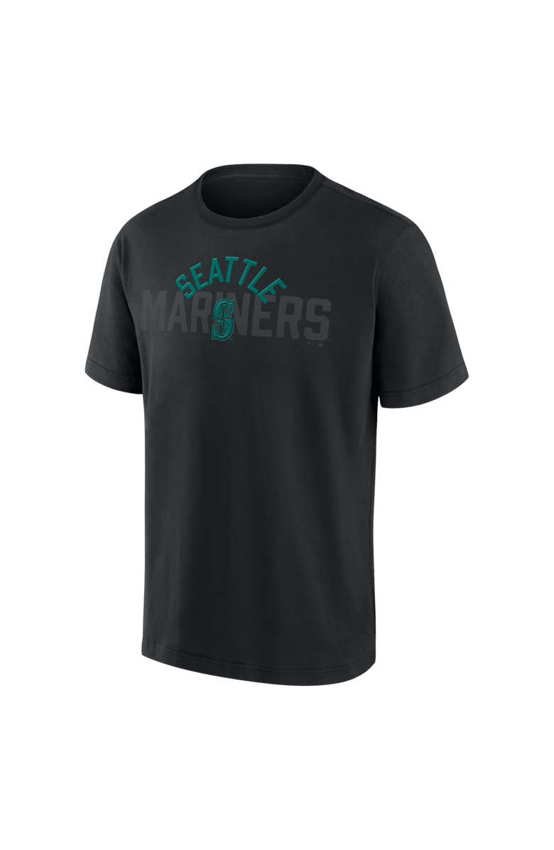 FANATICS Men's Fanatics Seattle Mariners Black Out Heavyweight T-Shirt, Alternate, color, Black