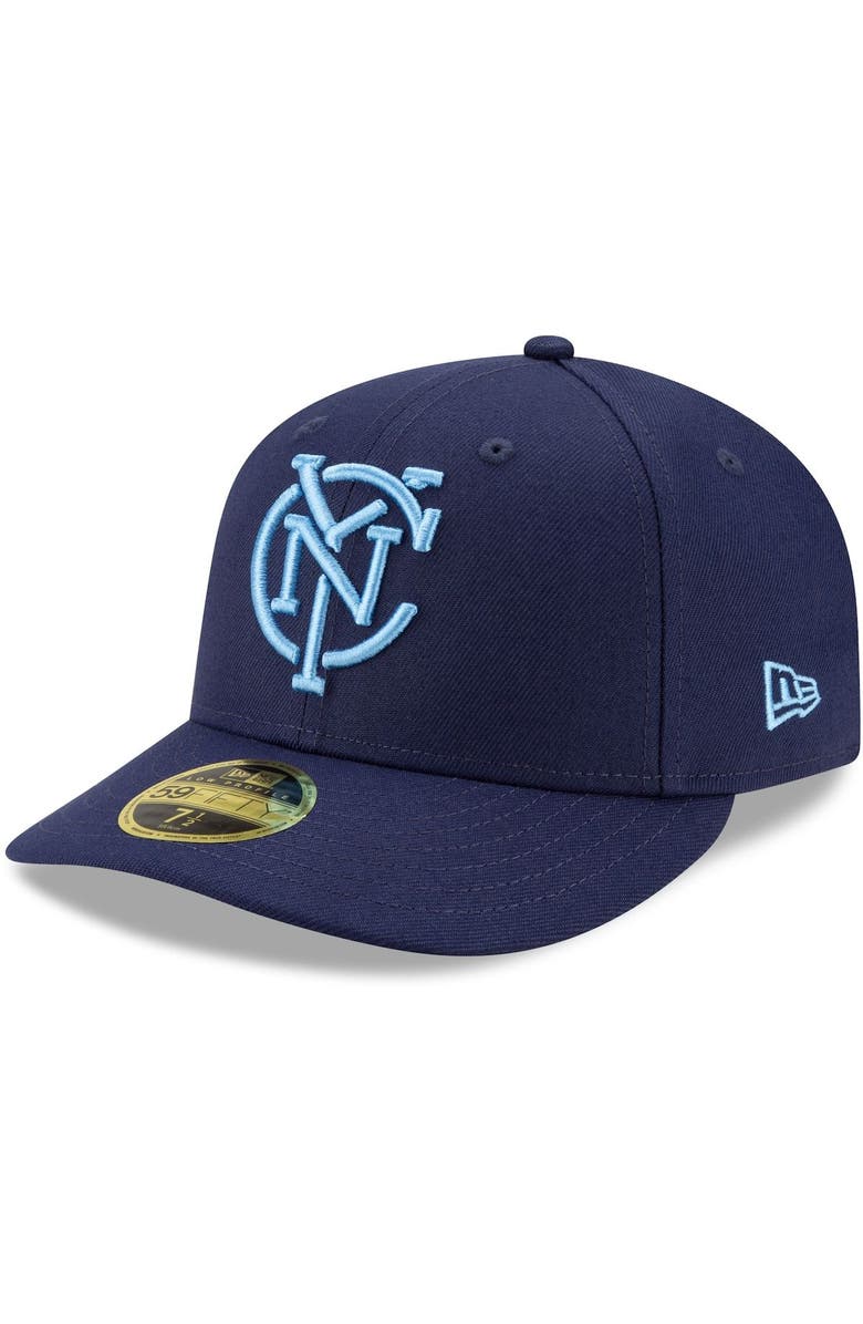 New Era Men's New Era Navy New York City FC Monogram Low Profile 59FIFTY Fitted Hat, Alternate, color,