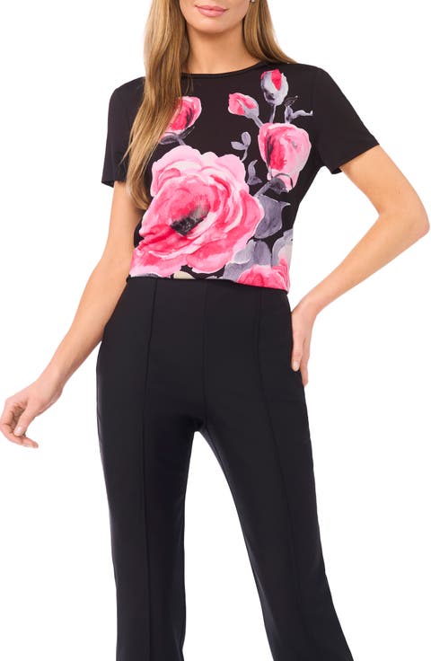 Eva Grande Rose Placement T-Shirt