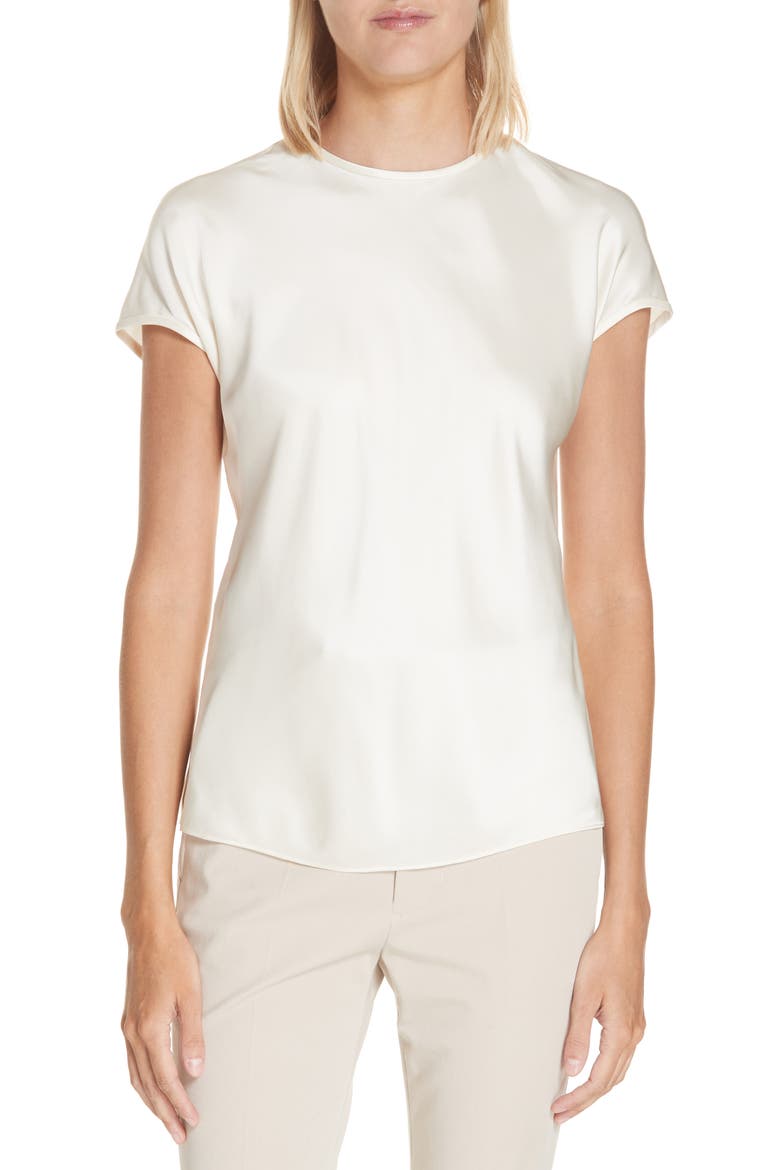 Satin Top, Main, color, BUTTER