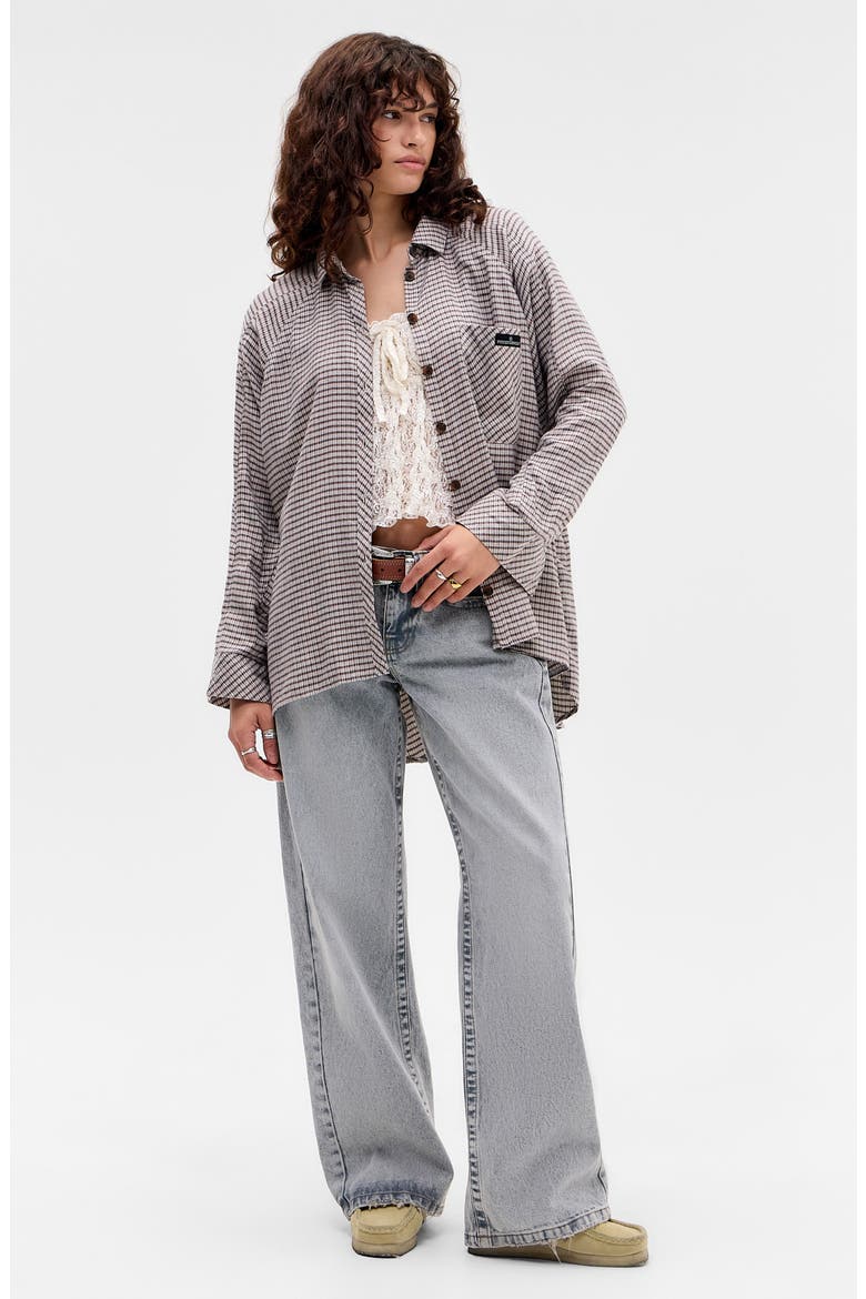 Brendan Check Oversize Button-Up Shirt (Women) | Nordstrom