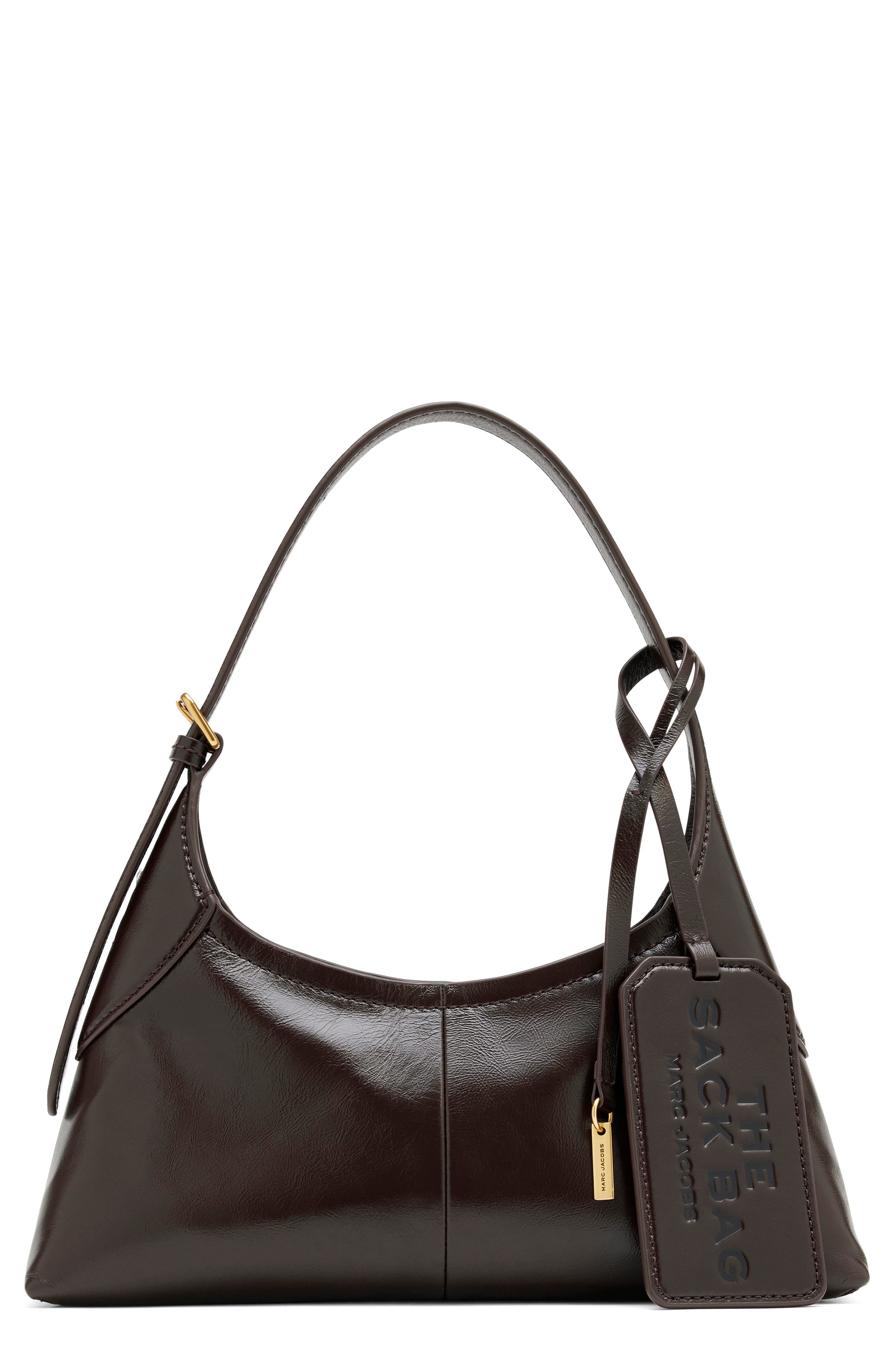 The Small Sack Bag Leather Hobo, Main, color, FONDANT