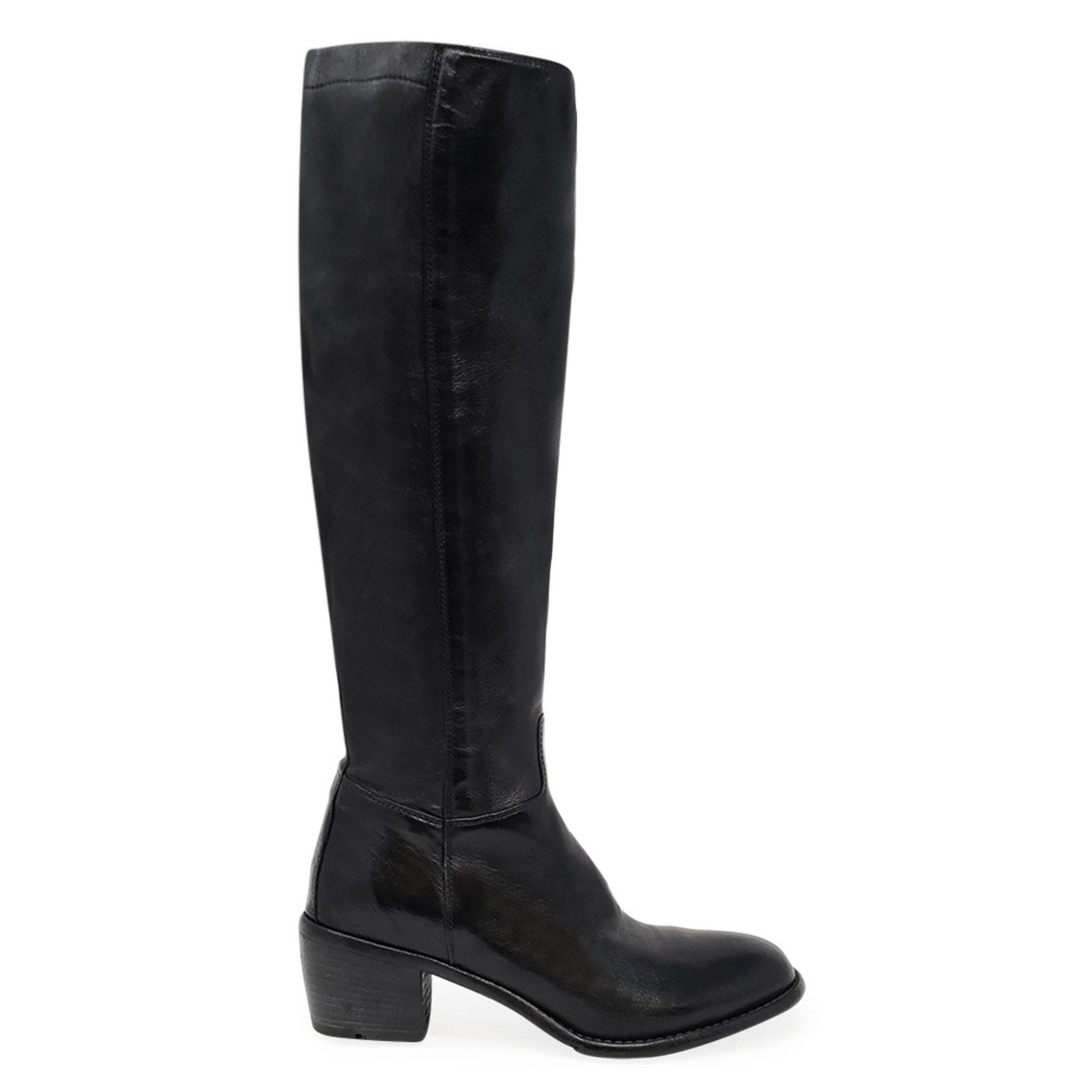 Madison Maison Knee High Boot Stretch Boot, Main, color, Black