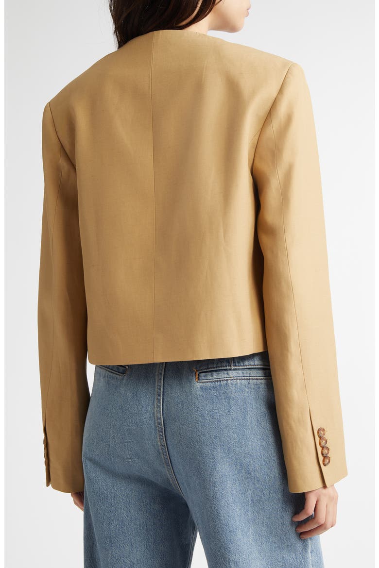 Malli Double Breasted Crop Jacket, Alternate, color, DUNE