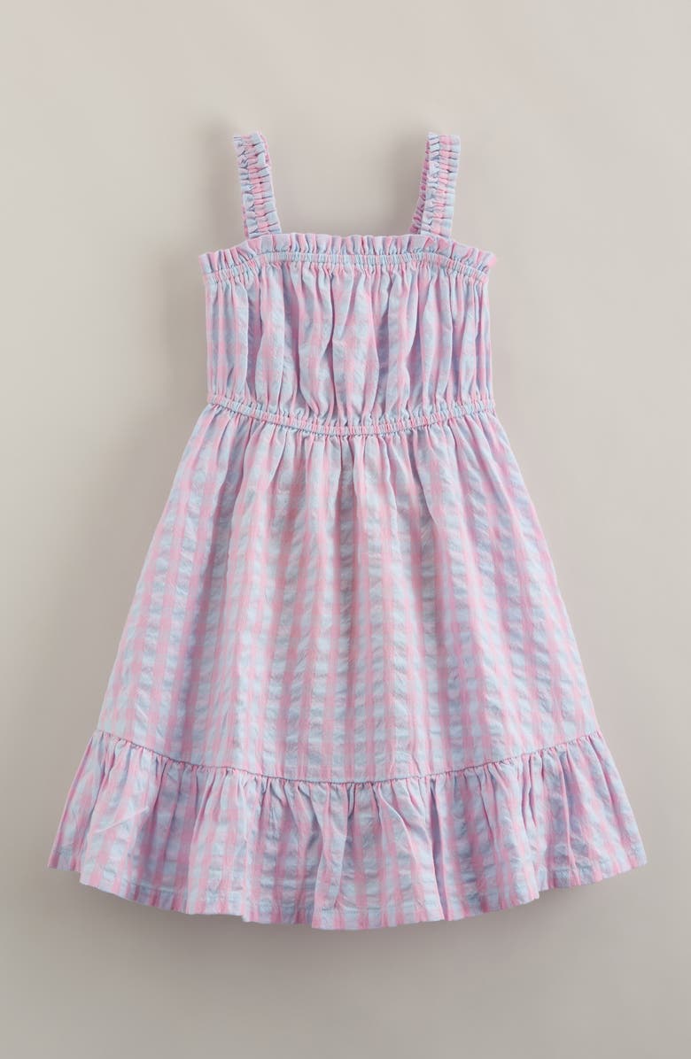 Tucker + Tate Kids' Ruffle Seersucker Sundress, Main, color, Blue Delicate Colette Check