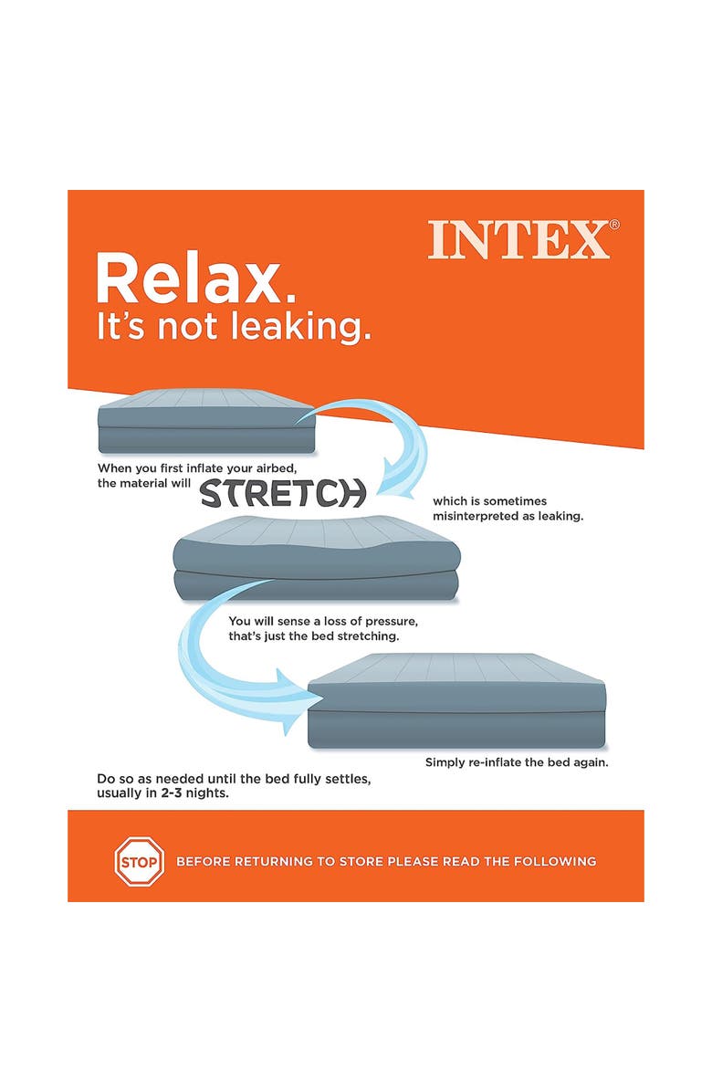 Intex Prestige 12" Twin Air Mattress W/ Quickfill Usb Air Pump, Alternate, color, 