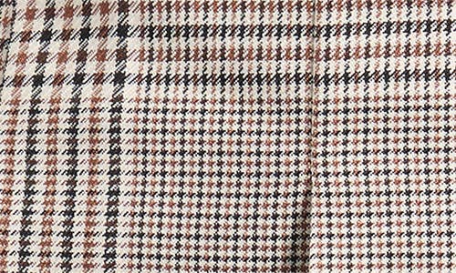 Friends Like These Pleated Check Miniskirt In Brown