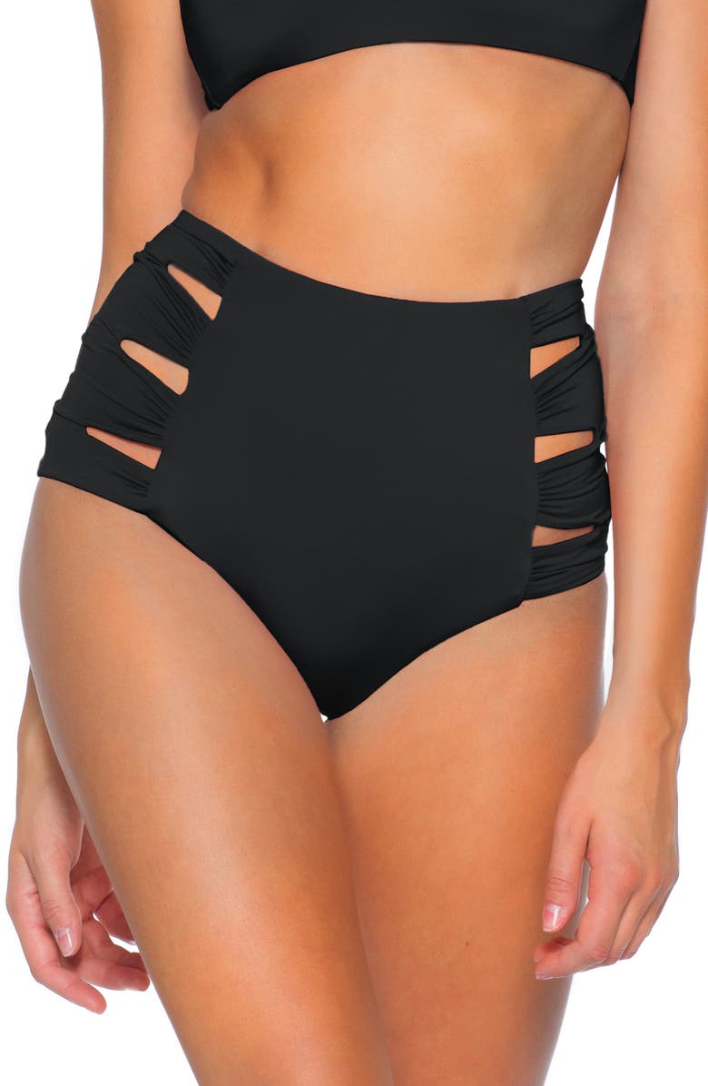 Soluna Clear Skies Eclipse High Waist Bikini Bottom, Main, color, 