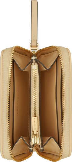 Tory Burch Small Kira Pavé Logo Diamond Quilted Leather Zip