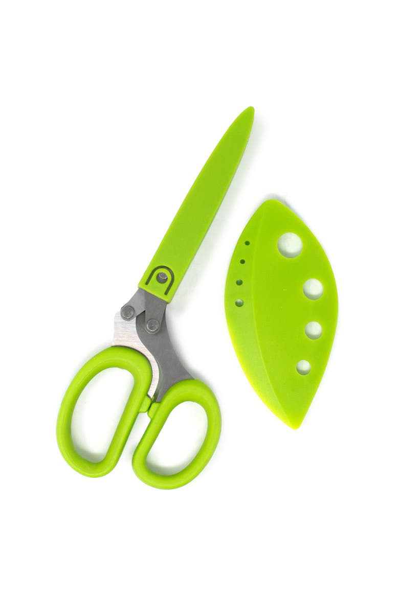 Multi Blade Herb Shears with Storage Sheath, Alternate, color, Green