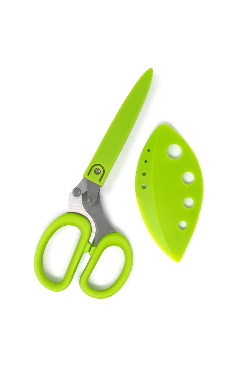 Norpro Multi Blade Herb Shears with Storage Sheath, Alternate, color, Green