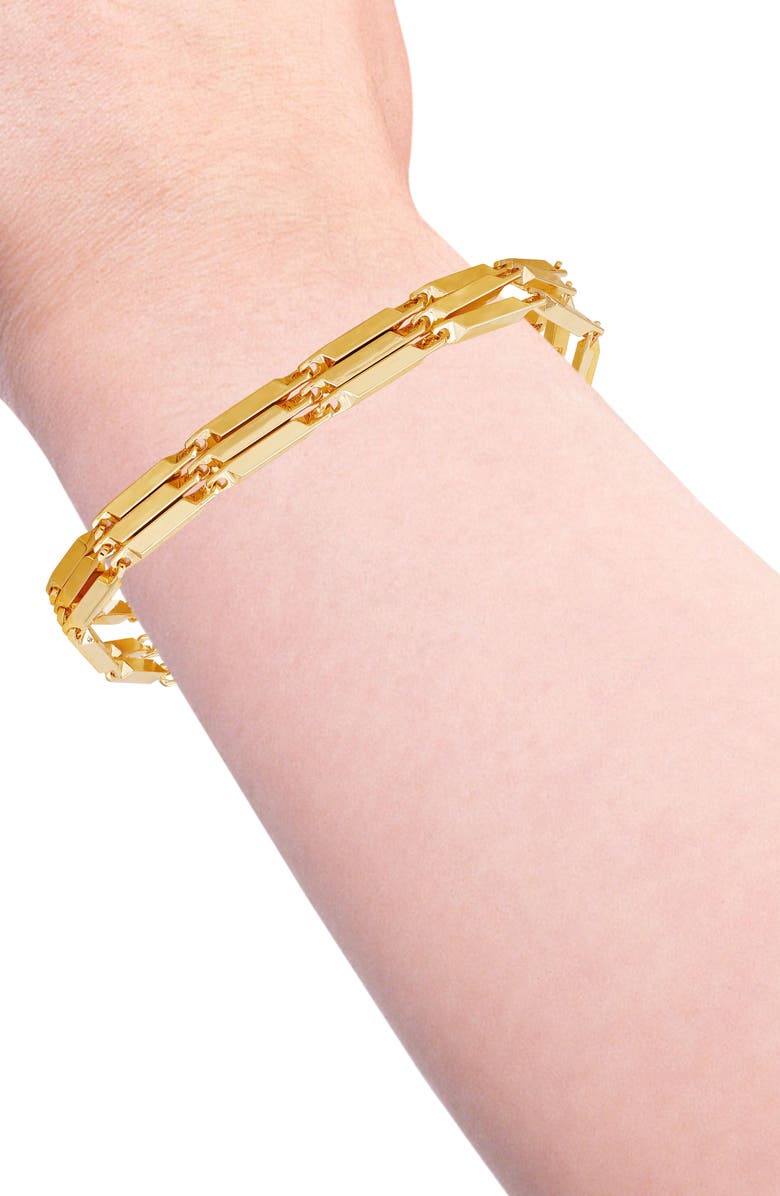 Vince Camuto Layered Toggle Bracelet, Alternate, color, Goldtone1