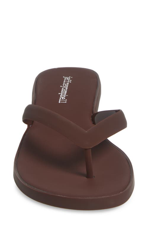 Jeffrey Campbell Lollipop Kitten Heel Sandal In Brown