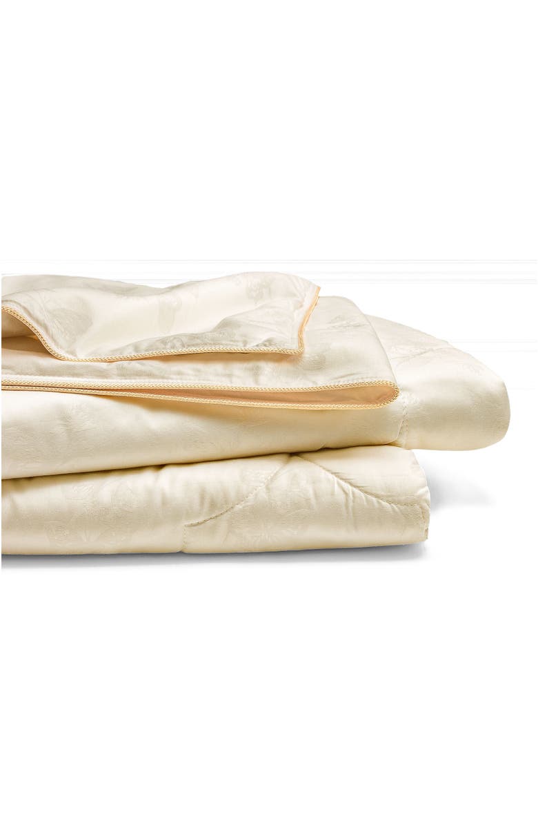 Togas Selena Tussah silk comforter, Alternate, color, White