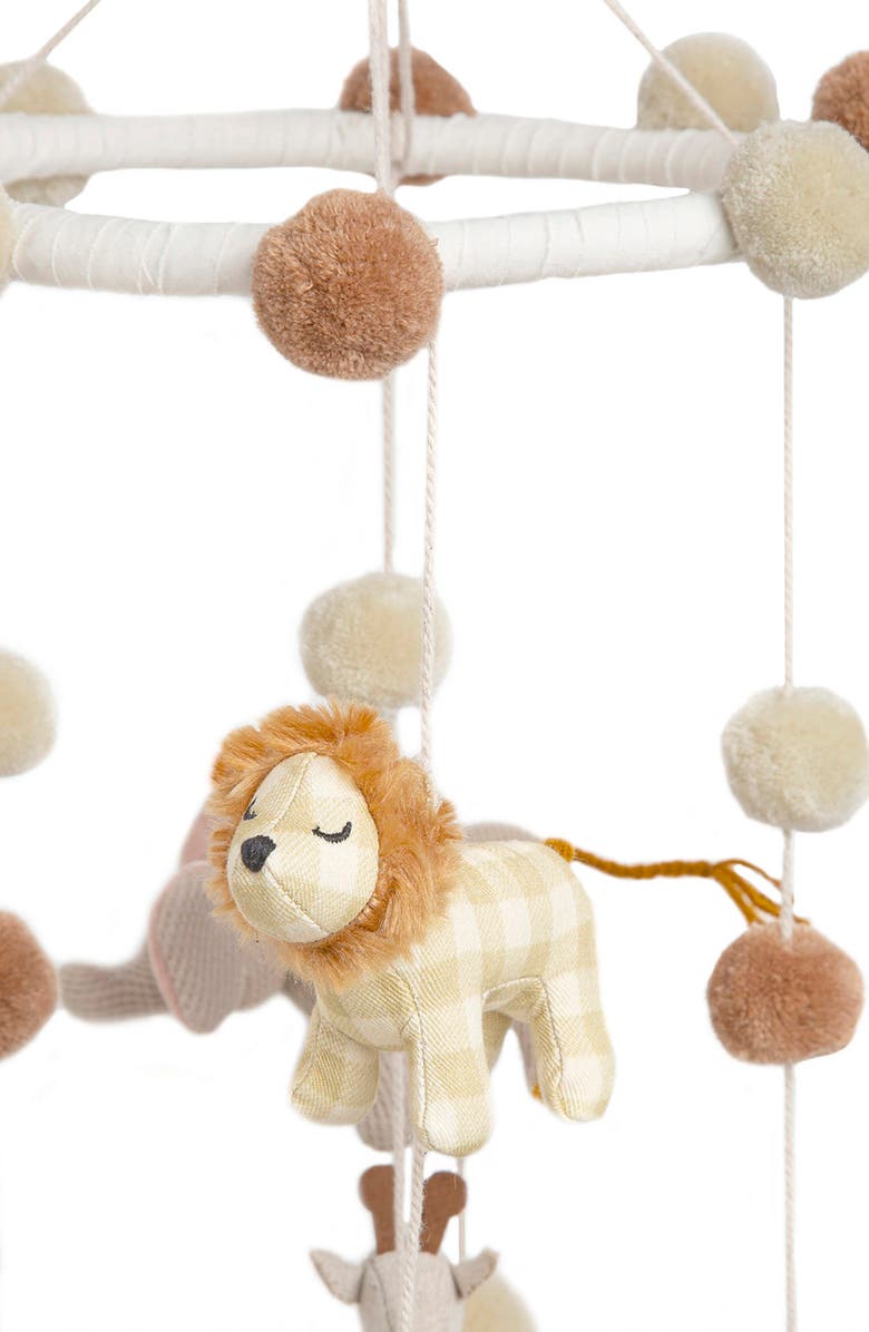 CRANE BABY Kendi Animal Baby Mobile, Alternate, color, White