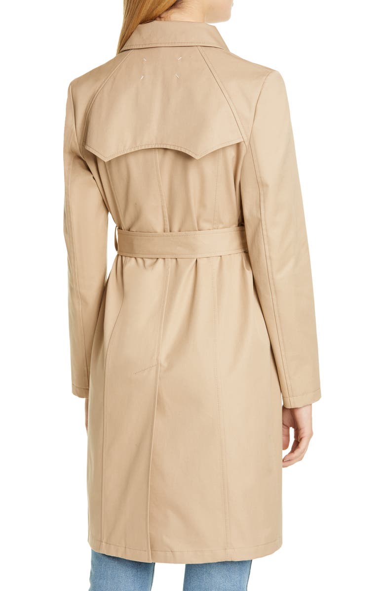 Maison Margiela Cotton Canvas Belted Trench Coat, Alternate, color,