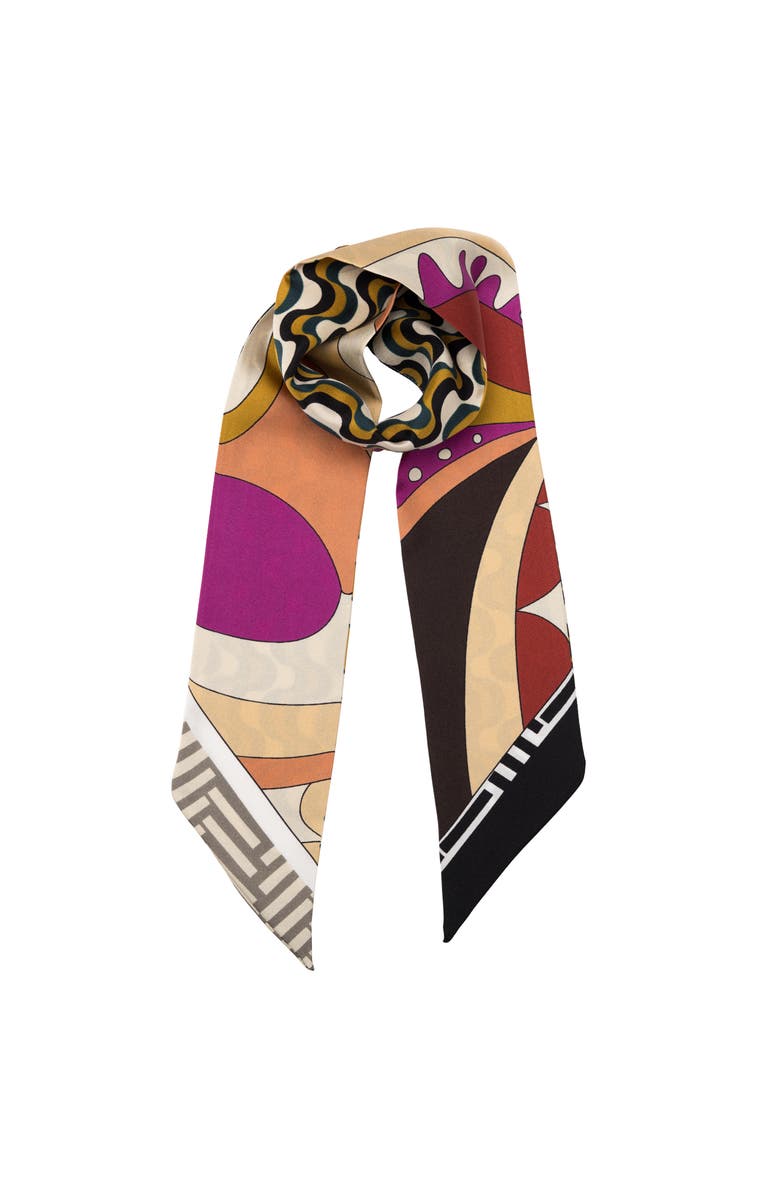 Elizabetta Jessica - Silk Twilly for Women, Main, color, Gold & Pink