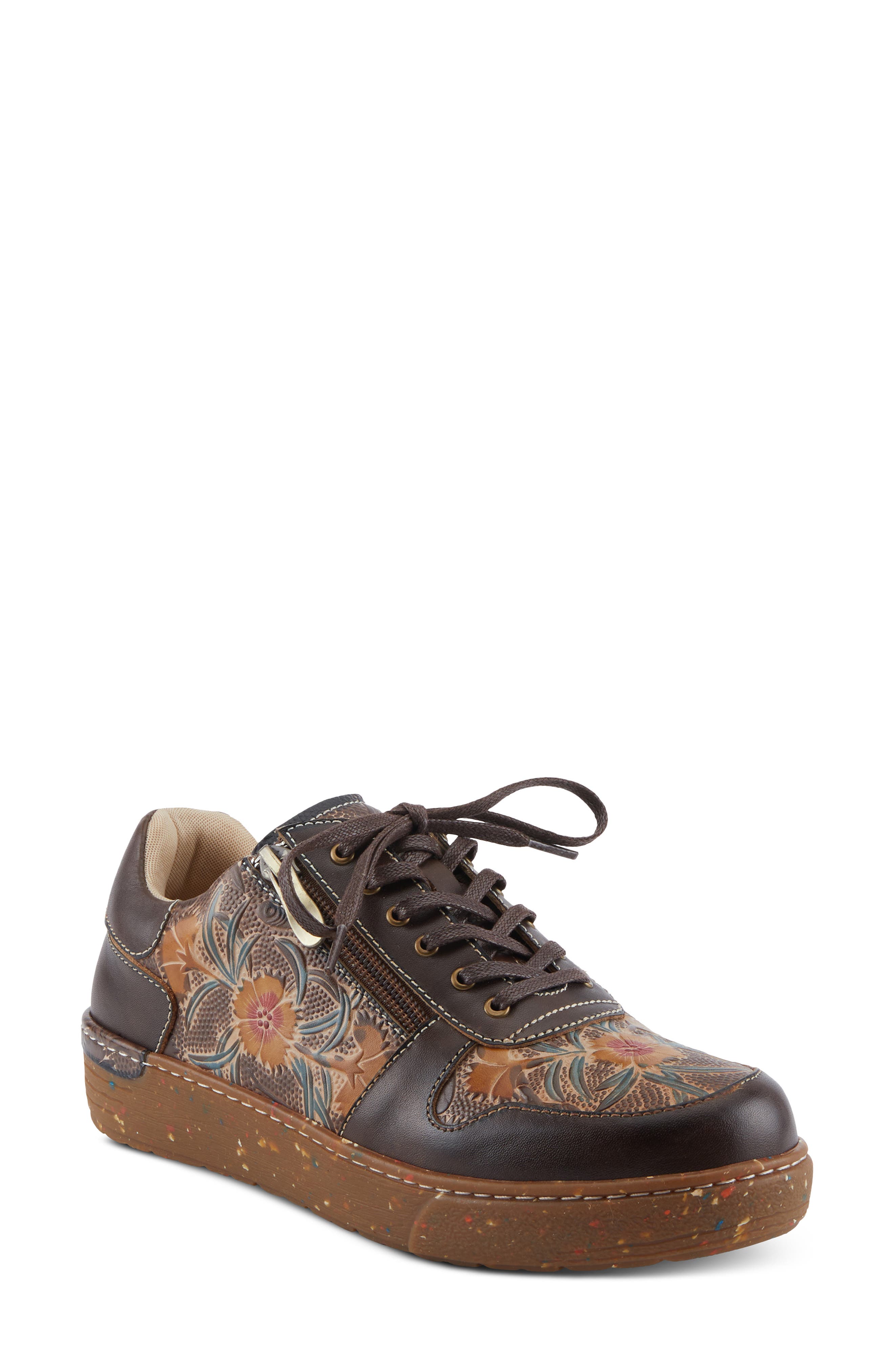 L'Artiste by Spring Step Sincerity Sneaker, Main, color, Brown Multi