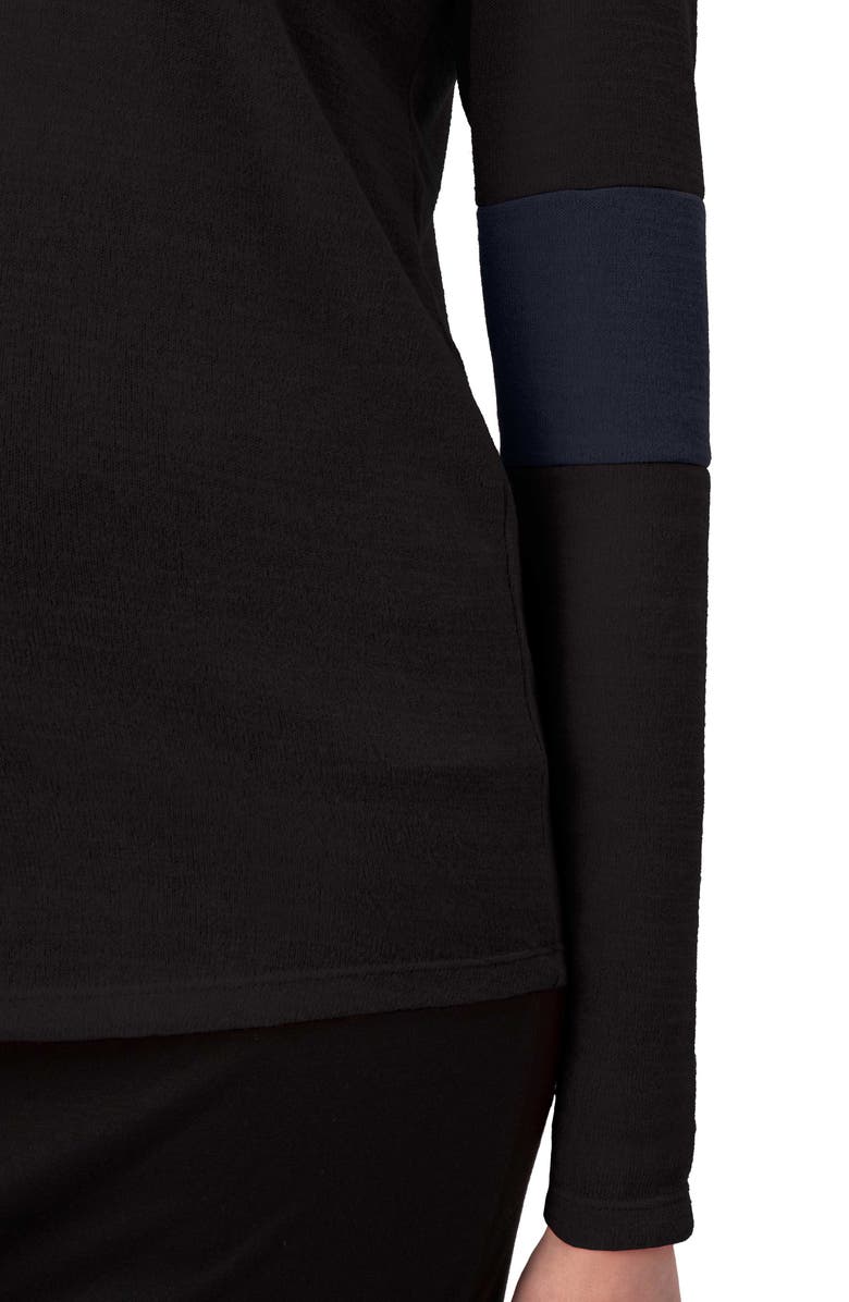 Stowaway Collection Contrast Elbow Maternity Sweater, Alternate, color,