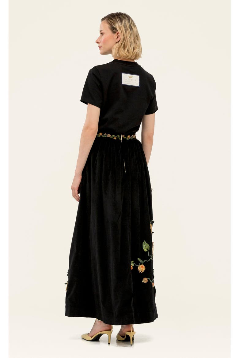 Tangelo Uchuva Maxi Skirt, Alternate, color, Multi
