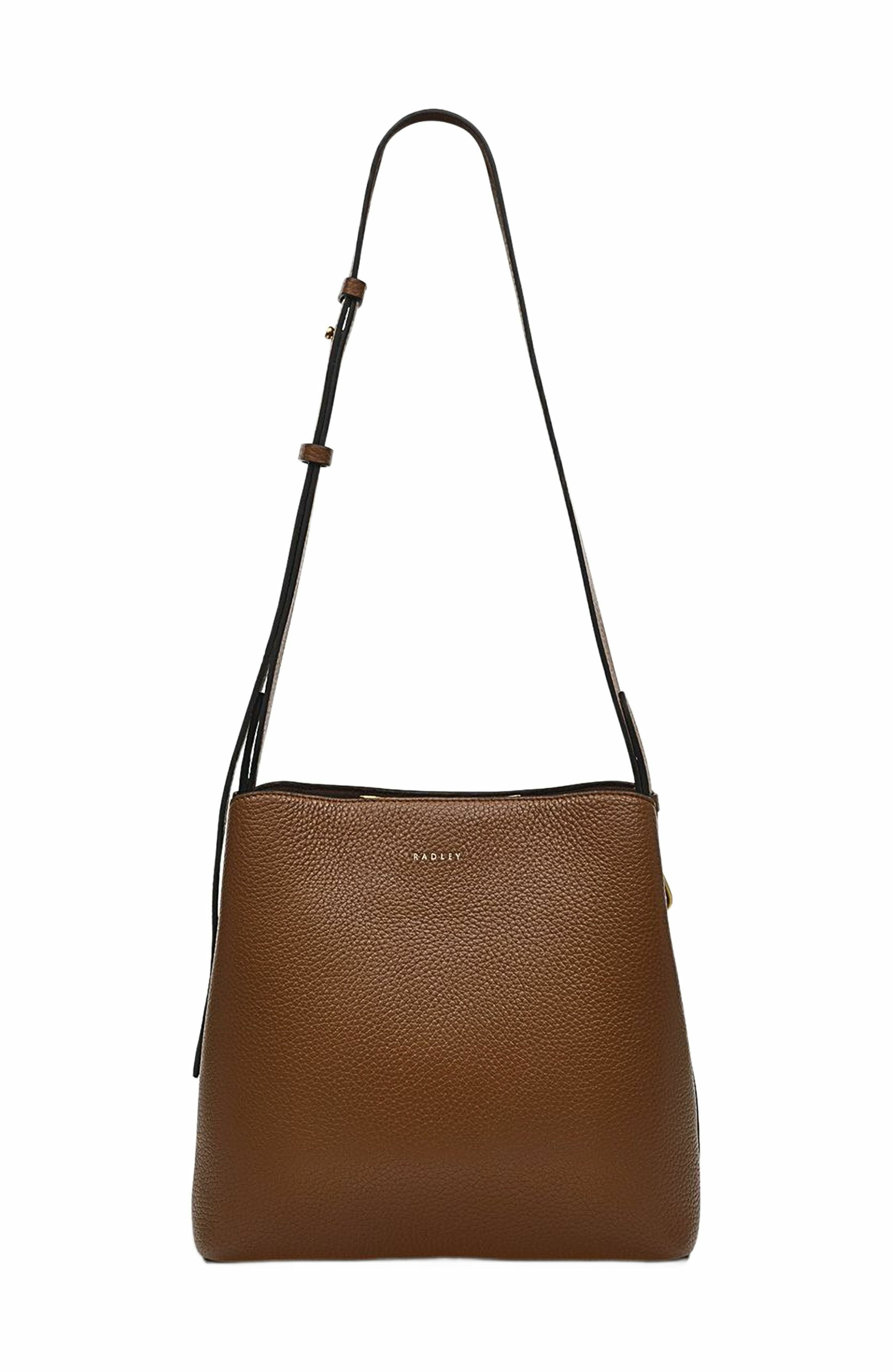 Radley Dukes Place Medium Compartment Crossbody Bag, Main, color, Saddle