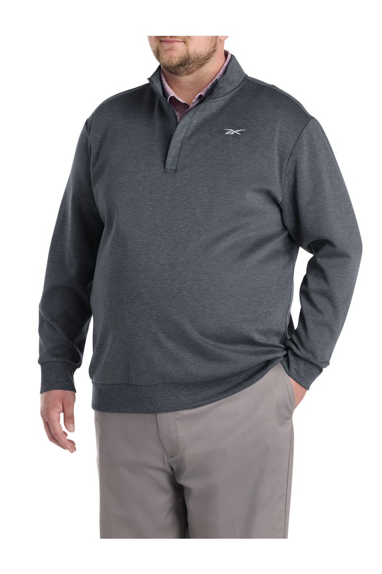 Big & Tall 1/4-Zip Performance Pullover, Main, color, BLACK