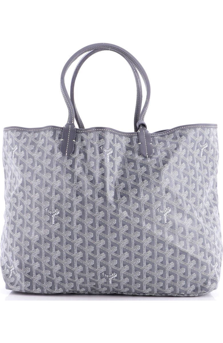 Pre-Owned Goyard Saint Louis Tote Coated Canvas PM, Main, color, Gray