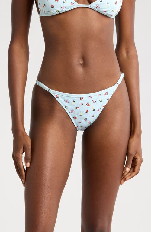 Solid & Striped The Lulu Bikini Bottoms In Embroidered Floral Sky