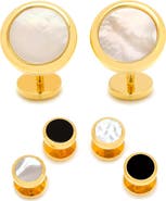Cufflinks, Inc. Ox and Bull Trading Co. Semi-Precious Cuff Links & Shirt Studs Set