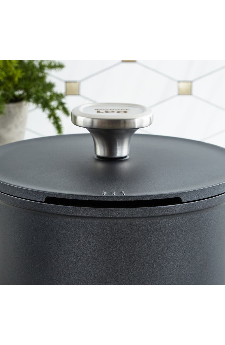 BergHOFF Leo Phantom 2.1-Quart Saucepan with Lid, Alternate, color, Black