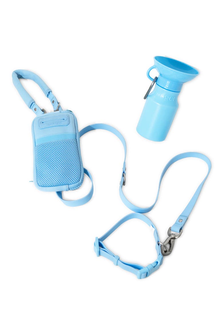 Dog Walk Bag & 15 oz. Water Bottle Set, Main, color, SKY BLUE