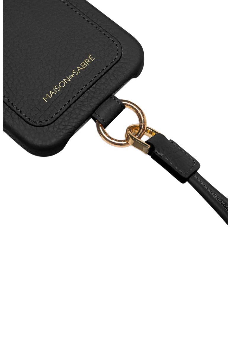 Sling Phone Case iPhone 13 Pro, Alternate, color, Black Caviar