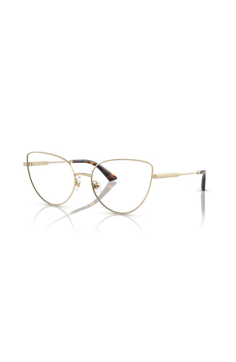 Jimmy Choo 54mm Cat Eye optical glasses, Main, color, Gold