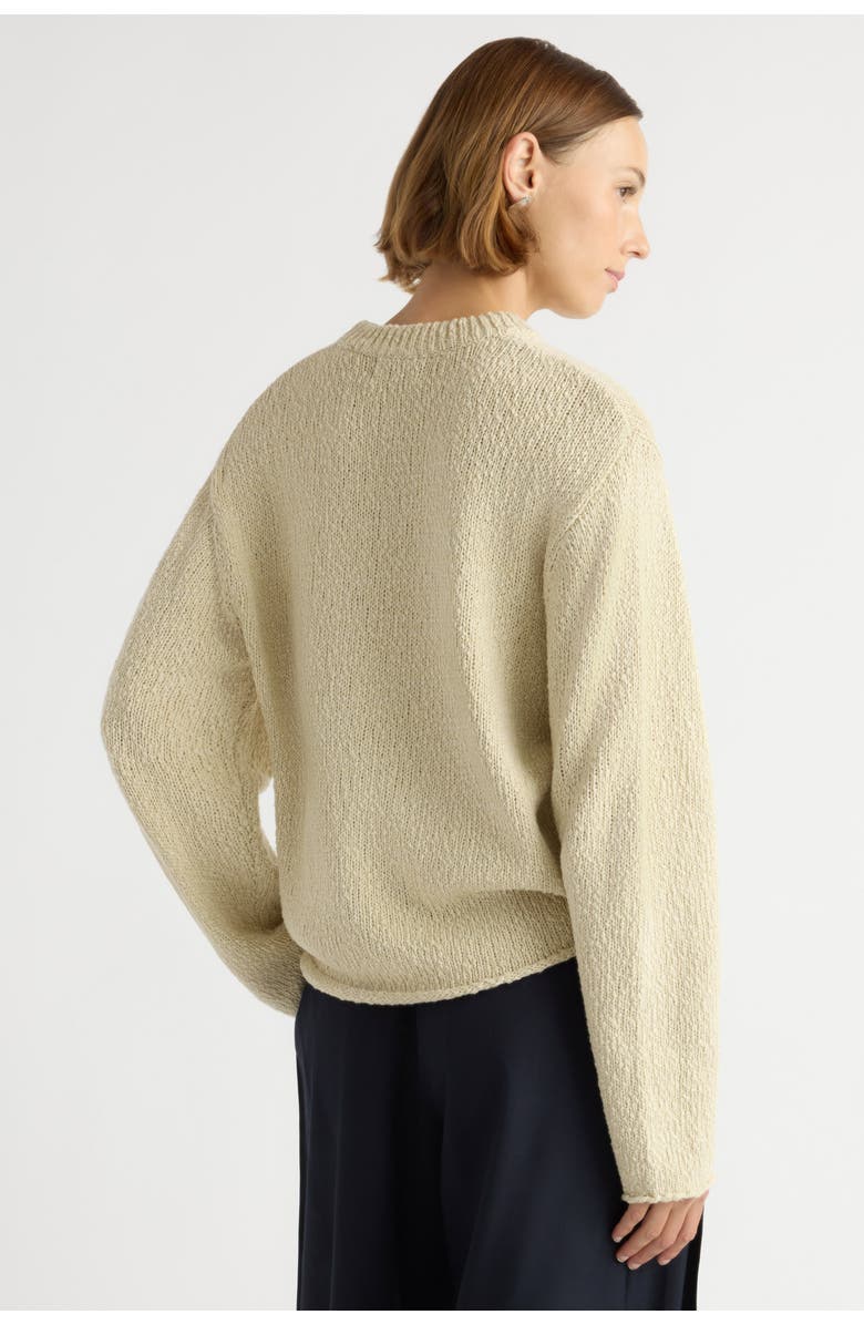 Modern Citizen Sonya Textured Organic Cotton Sweater, Alternate, color, Beige