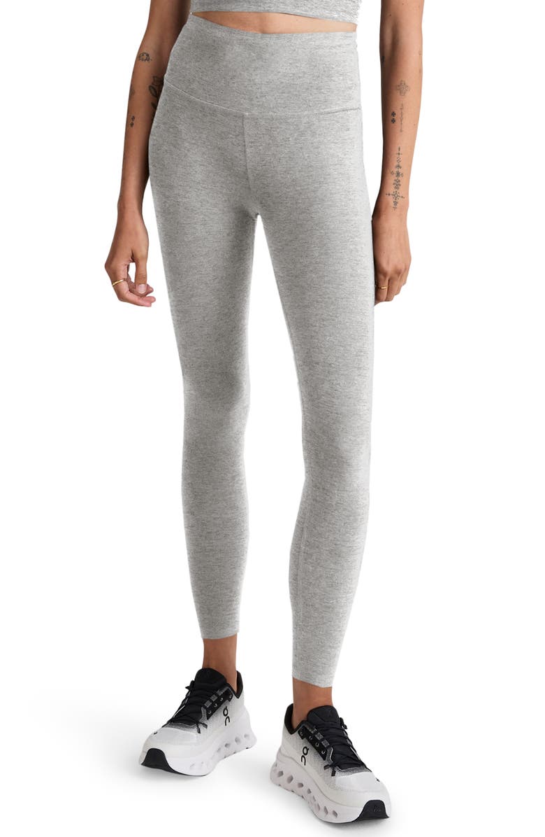 Beyond Yoga Space Dye Spin Out Leggings, Main, color, Silver Mist