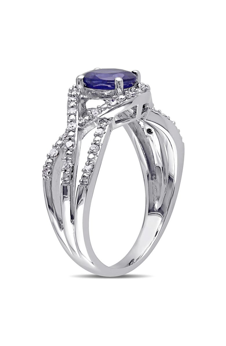 Julianna B. Diffused Sapphire & Diamond Ring 10k, Alternate, color, Sapphire