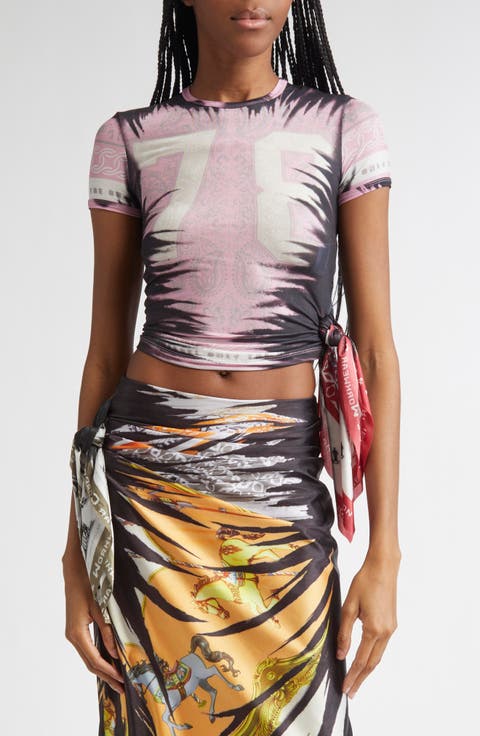 T-Dasha Trompe l'Oeil T-Shirt with Bandana Insert