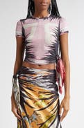 DIESEL® T-Dasha Trompe l'Oeil T-Shirt with Bandana Insert