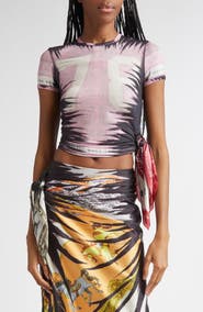 DIESEL® T-Dasha Trompe l'Oeil T-Shirt with Bandana Insert