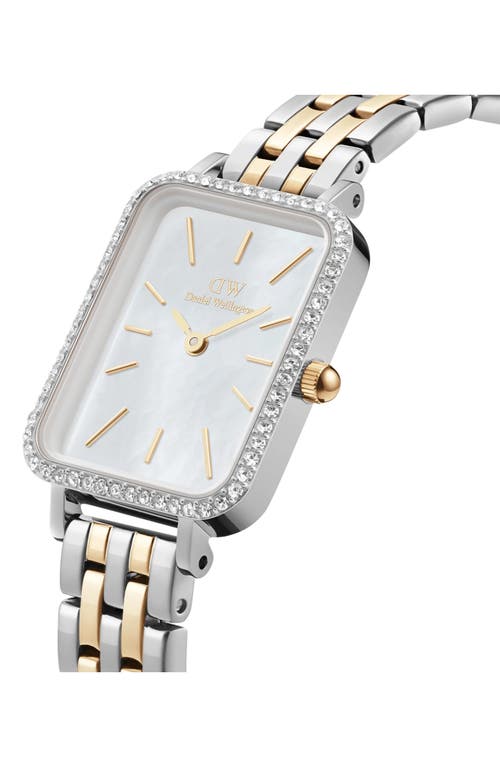 Daniel Wellington Quadro Bracelet Watch, 20mm X 26mm In Metallic