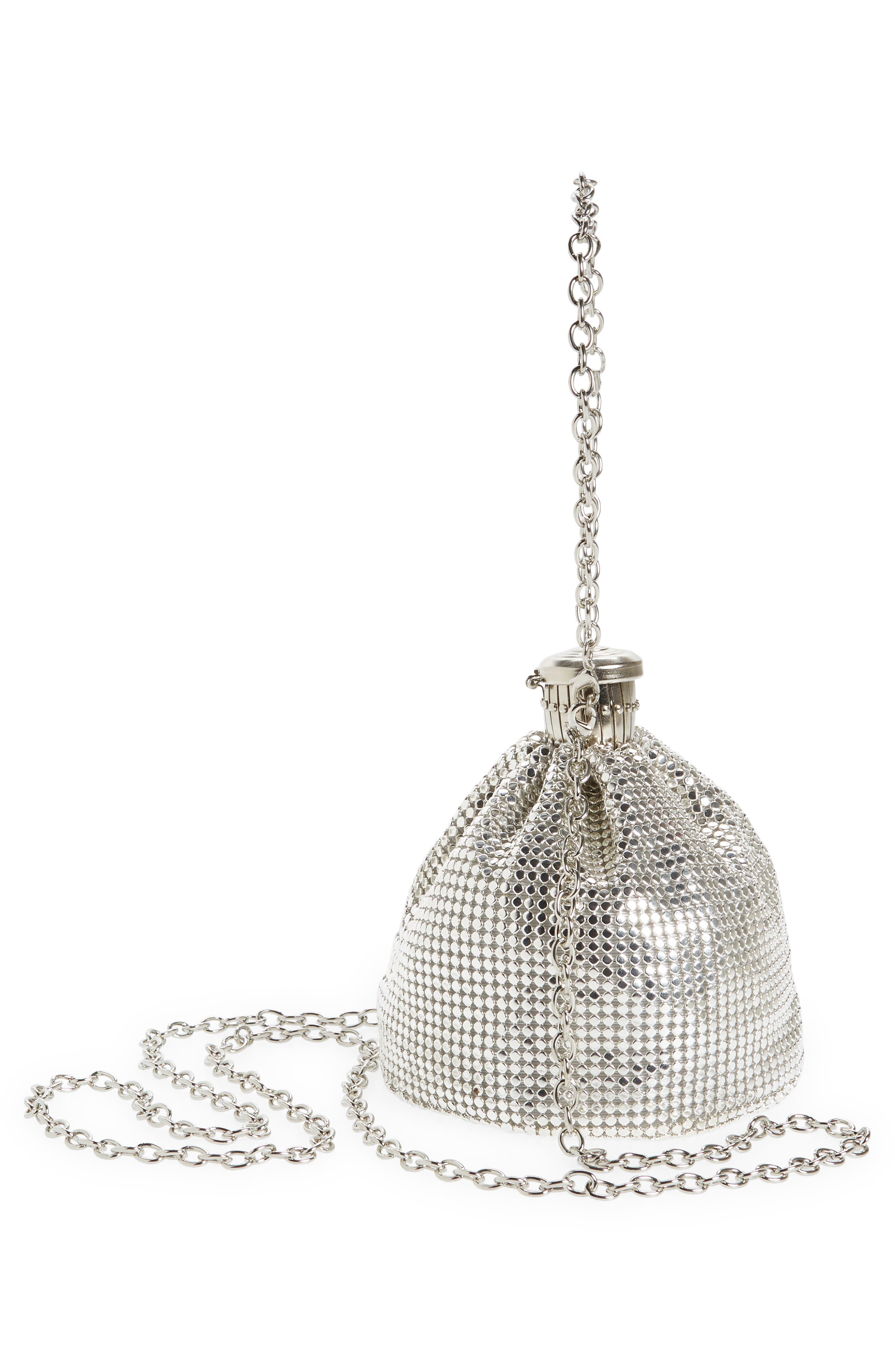 Whiting & Davis Millie Gate Top Clutch, Alternate, color, 