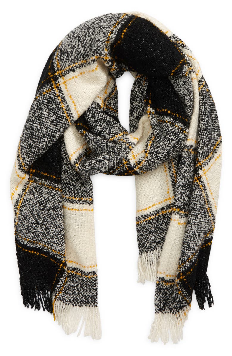 Madewell Elsbury Plaid Oversize Scarf, Main, color, 