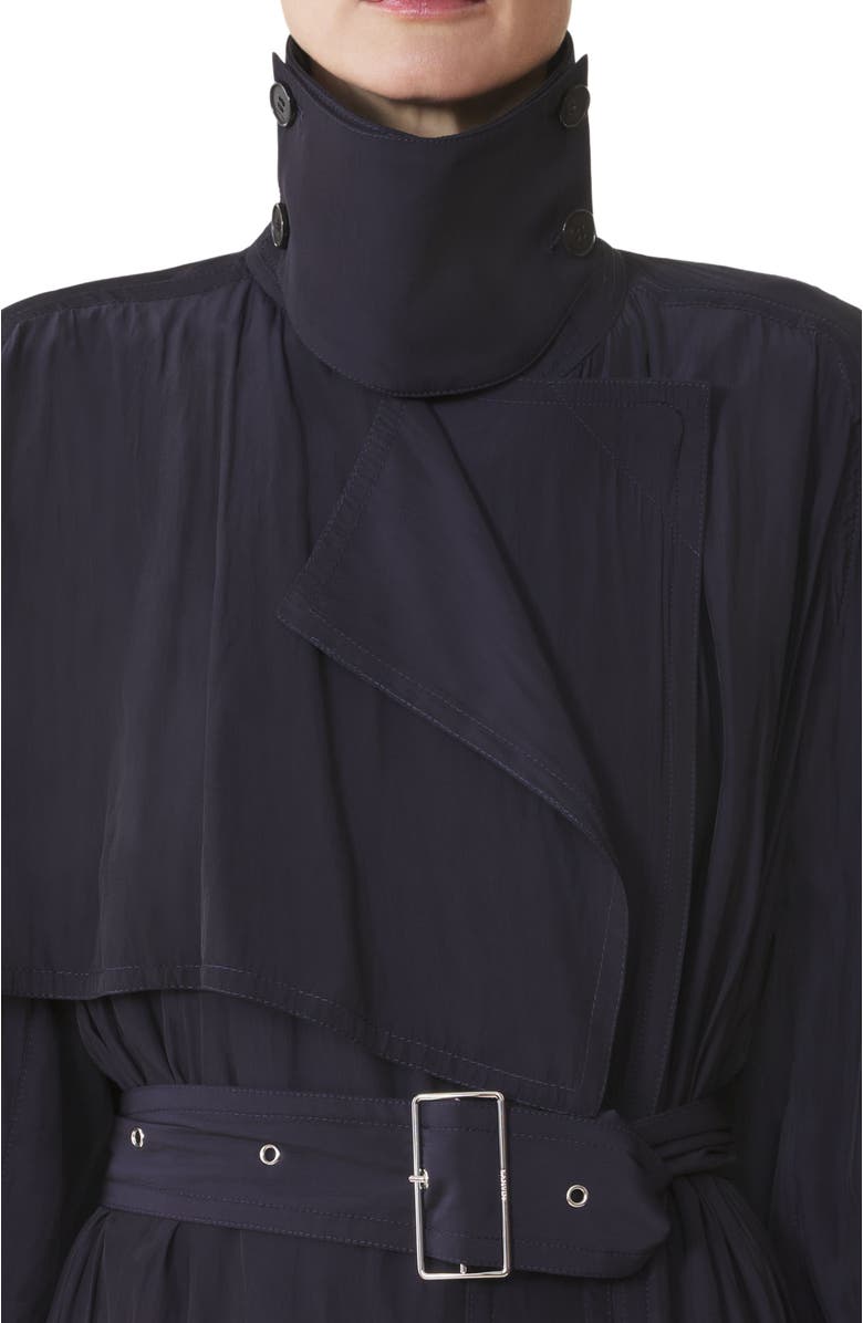 Lanvin Trench In Charmeuse, Alternate, color, Montana