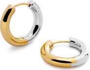 Monica Vinader Small Essential Tube Huggie Hoop Earrings