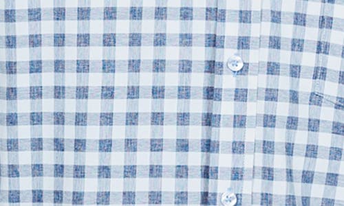 Tailorbyrd Classic Fit Gingham Performance Button-down Shirt In Blue