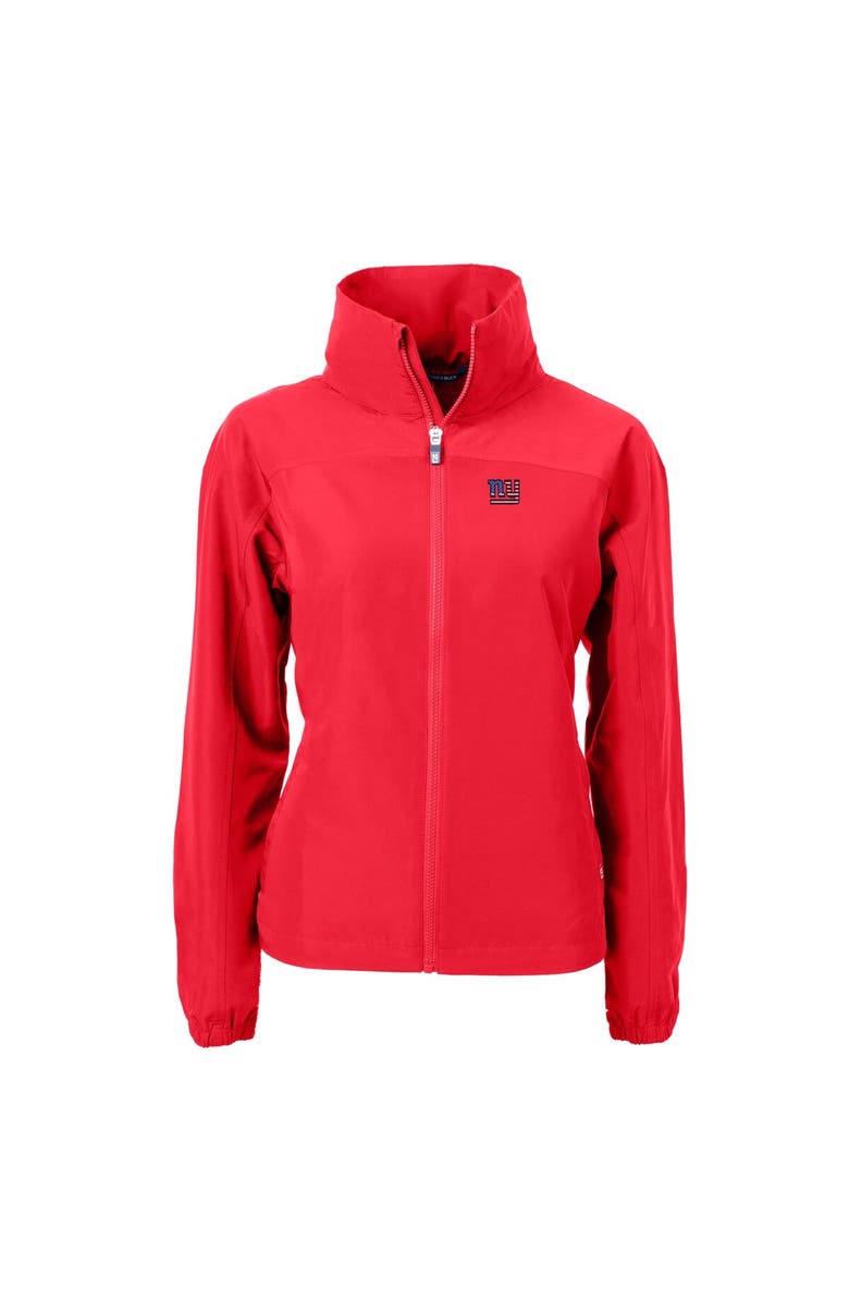 Cutter & Buck Women's Cutter & Buck Red New York Giants Charter Eco Recycled Full-Zip Jacket, Alternate, color, 
